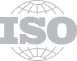 Logo van de Internationale Organisatie voor Standaardisatie (ISO) met tekst "ISO" en een cirkelvormig ontwerp eromheen.